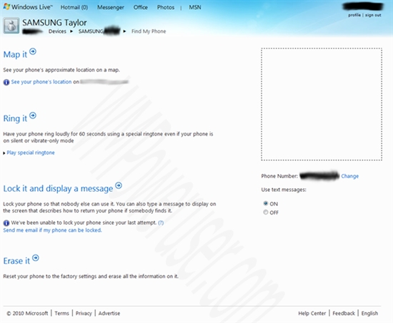 WP7云服務(wù)MyPhone首張清晰截圖曝光