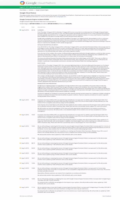 深度解析Google雷擊事故背后的技術架構 