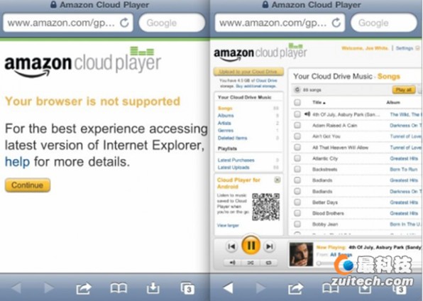 亞馬遜Cloud Player“奮斗”一年只為上iPhone