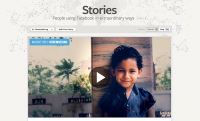 Facebook推出新站點Stories