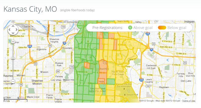 Google Fiber Map