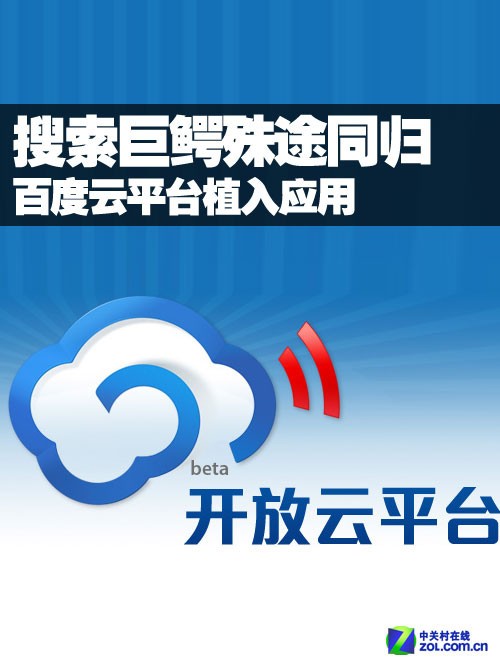 搜索巨鱷殊途同歸 百度云平臺植入應用 