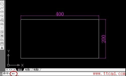 在CAD怎樣通過比例來修改尺寸