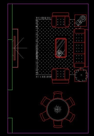室內(nèi)設(shè)計(jì)CAD教程5：CAD電視背景墻畫(huà)法
