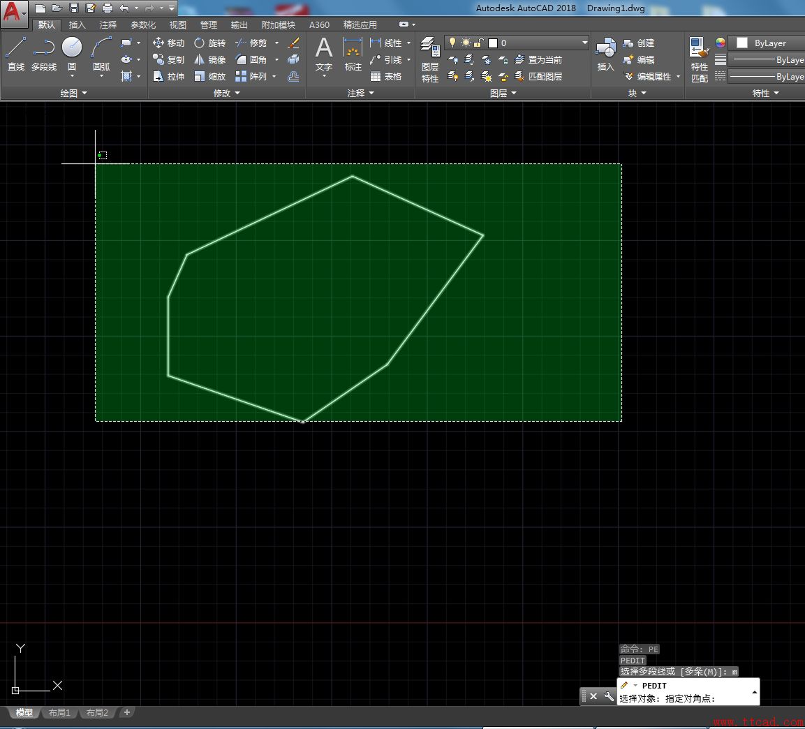 AutoCAD2018中如何計算不規(guī)則圖形周長