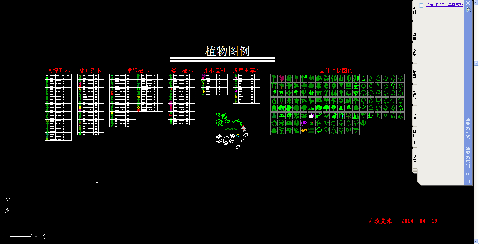 自定義工具選項(xiàng)板之直接調(diào)用圖塊