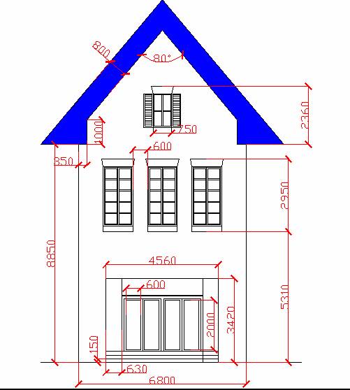 AutoCAD建筑類練習(xí)圖練習(xí)題
