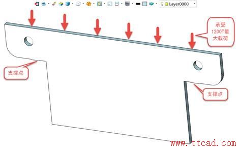 中望3D FEA教程之剪板機(jī)受力分析