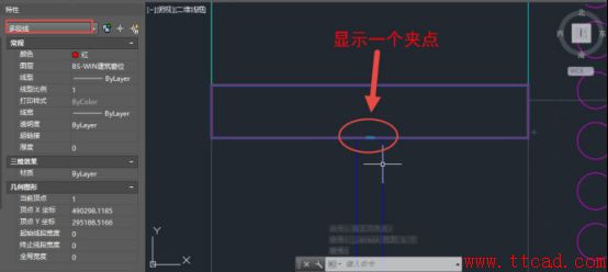 為什么CAD線型圖案中只顯示一個(gè)夾點(diǎn)