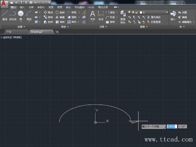 利用EXCEL公式計(jì)算坐標(biāo)點(diǎn)在AutoCAD2018中畫曲線