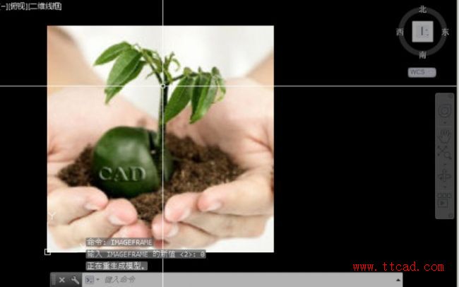 CAD中圖片的邊框怎么去除？
