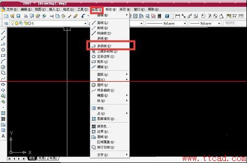CAD中怎么用多段線畫出曲線？