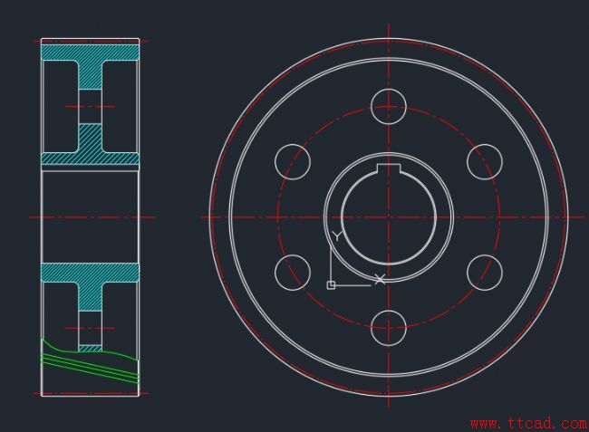 AutoCAD2018繪制齒輪零件圖