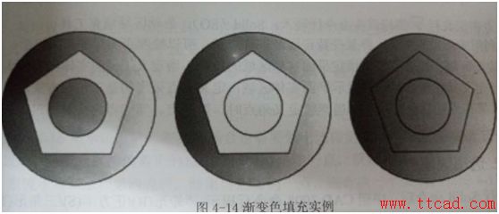 CAD中的漸變色填充