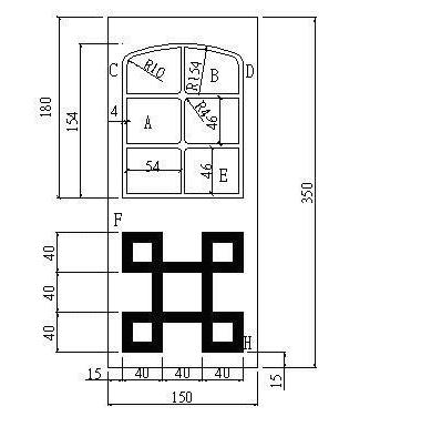 AutoCAD建筑類練習(xí)圖練習(xí)題