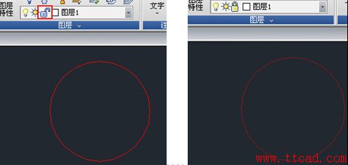 CAD中如何控制鎖定圖層的圖形褪色度
