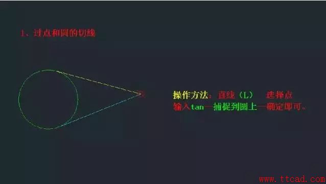 圖解CAD中切線和相切圓的畫法