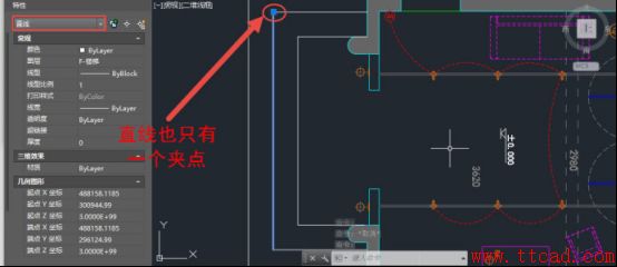 為什么CAD線型圖案中只顯示一個夾點