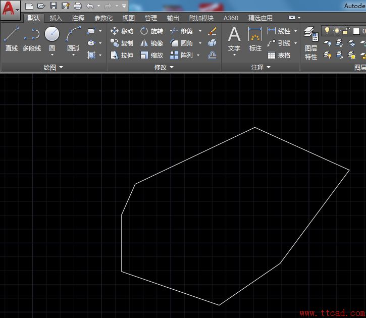 AutoCAD2018中如何計算不規(guī)則圖形周長