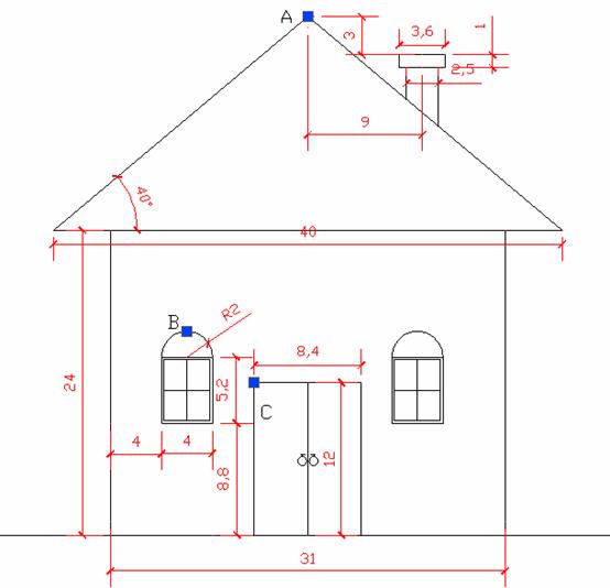 AutoCAD建筑類練習(xí)圖練習(xí)題