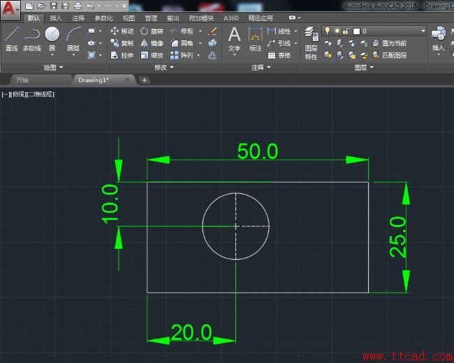 AutoCAD2018參數(shù)化繪圖基本過程