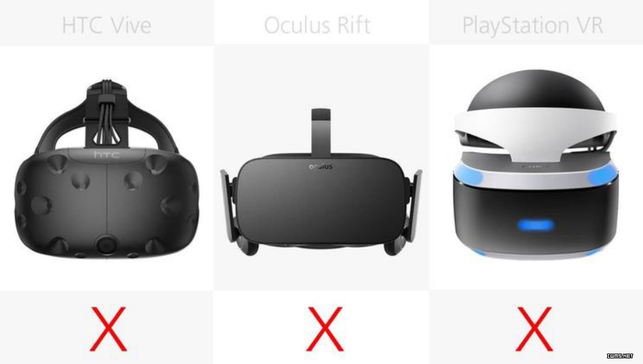 橫向?qū)Ρ攘怂兄髁?VR 設(shè)備