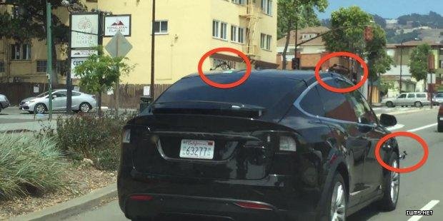 特斯拉Model X SUV上驚現(xiàn)秘傳感器