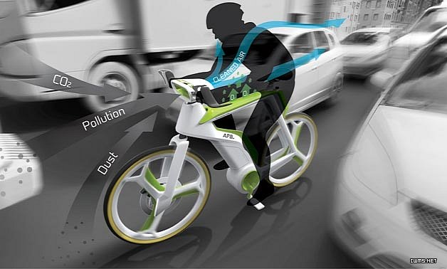 空氣凈化自行車：對抗霧霾，空氣污染誰怕誰！