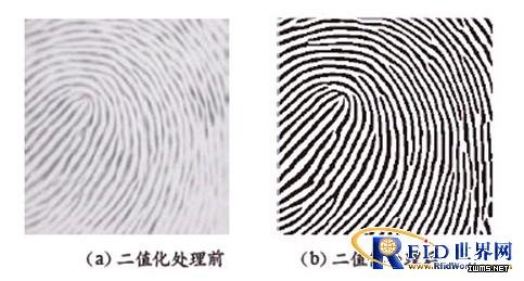 圖6  二值化處理前后的實(shí)測效果比對