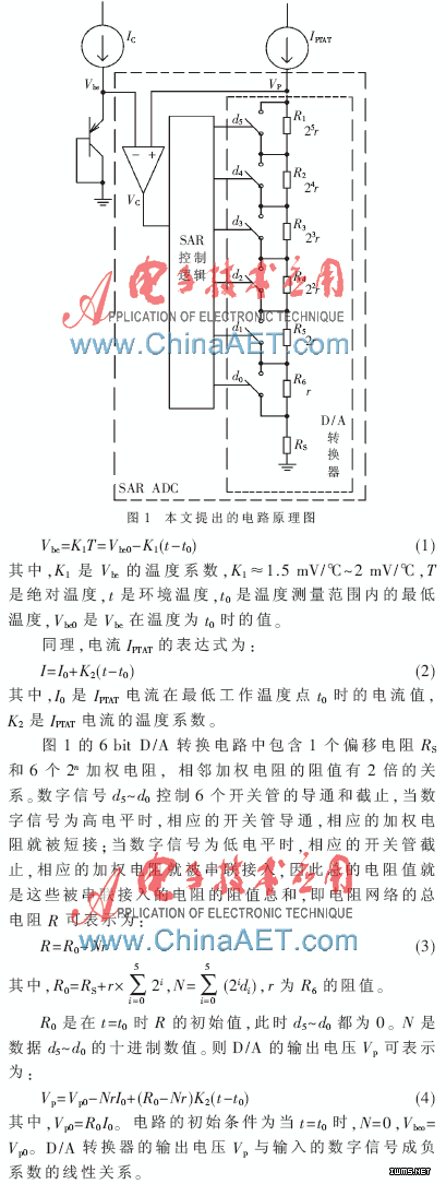 一種適用于無(wú)源RFID測(cè)溫標(biāo)簽的溫度傳感器