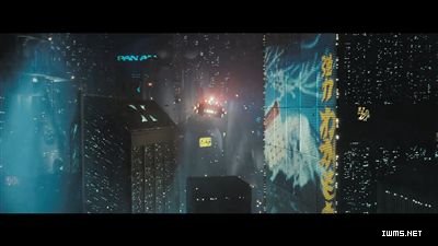 電影《銀翼殺手》幻想未來城市景象。