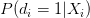 P(d_i=1|X_i)
