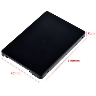 mini pcie/mSATA轉(zhuǎn)接sata 2.5寸轉(zhuǎn)接卡7毫米外殼mSATA to sata3