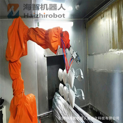 噴房水簾柜噴涂機(jī)器人 9軸轉(zhuǎn)臺(tái)噴漆機(jī)器人 專業(yè)噴涂機(jī)設(shè)備機(jī)械手